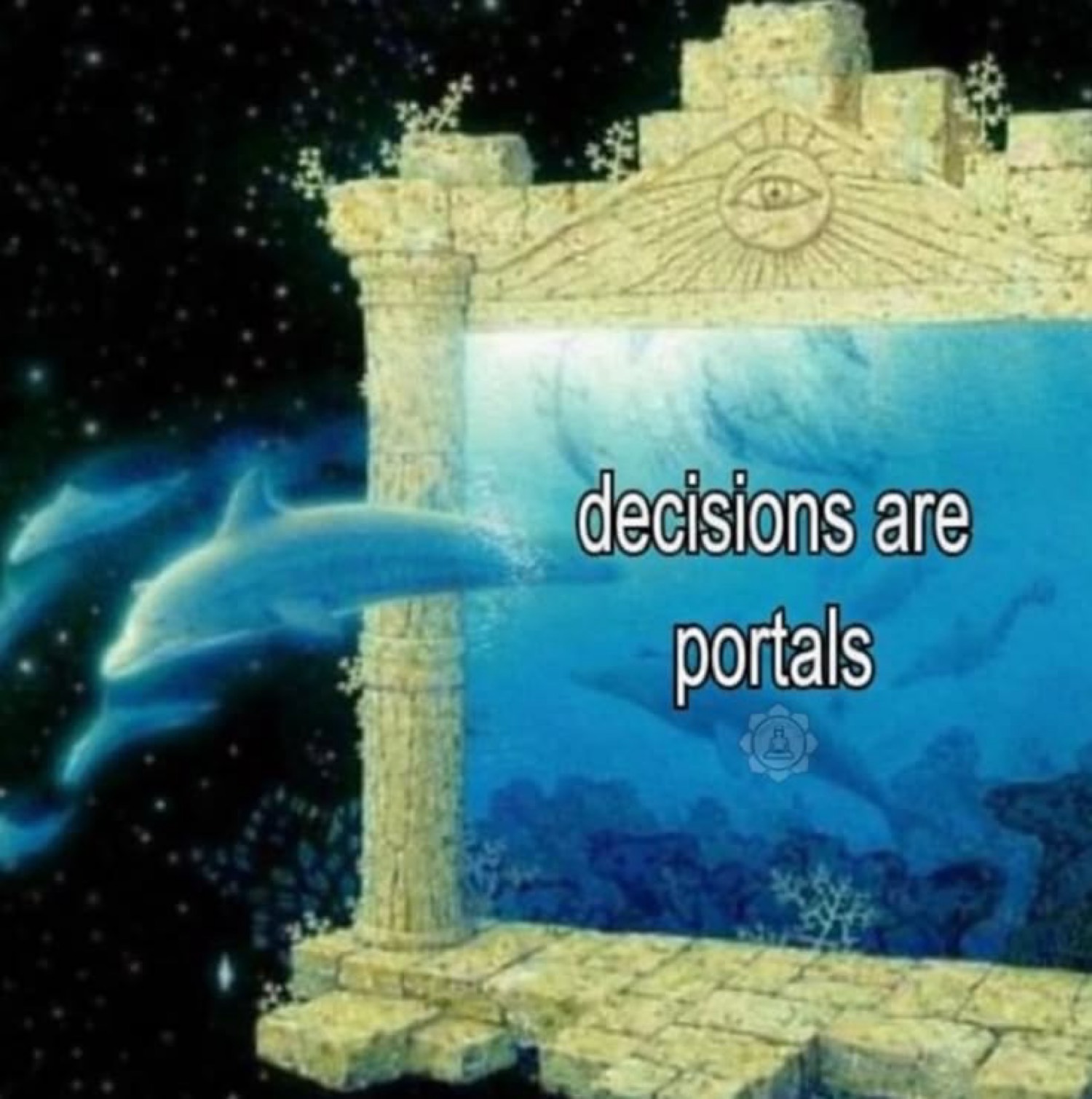 Decisions are portals