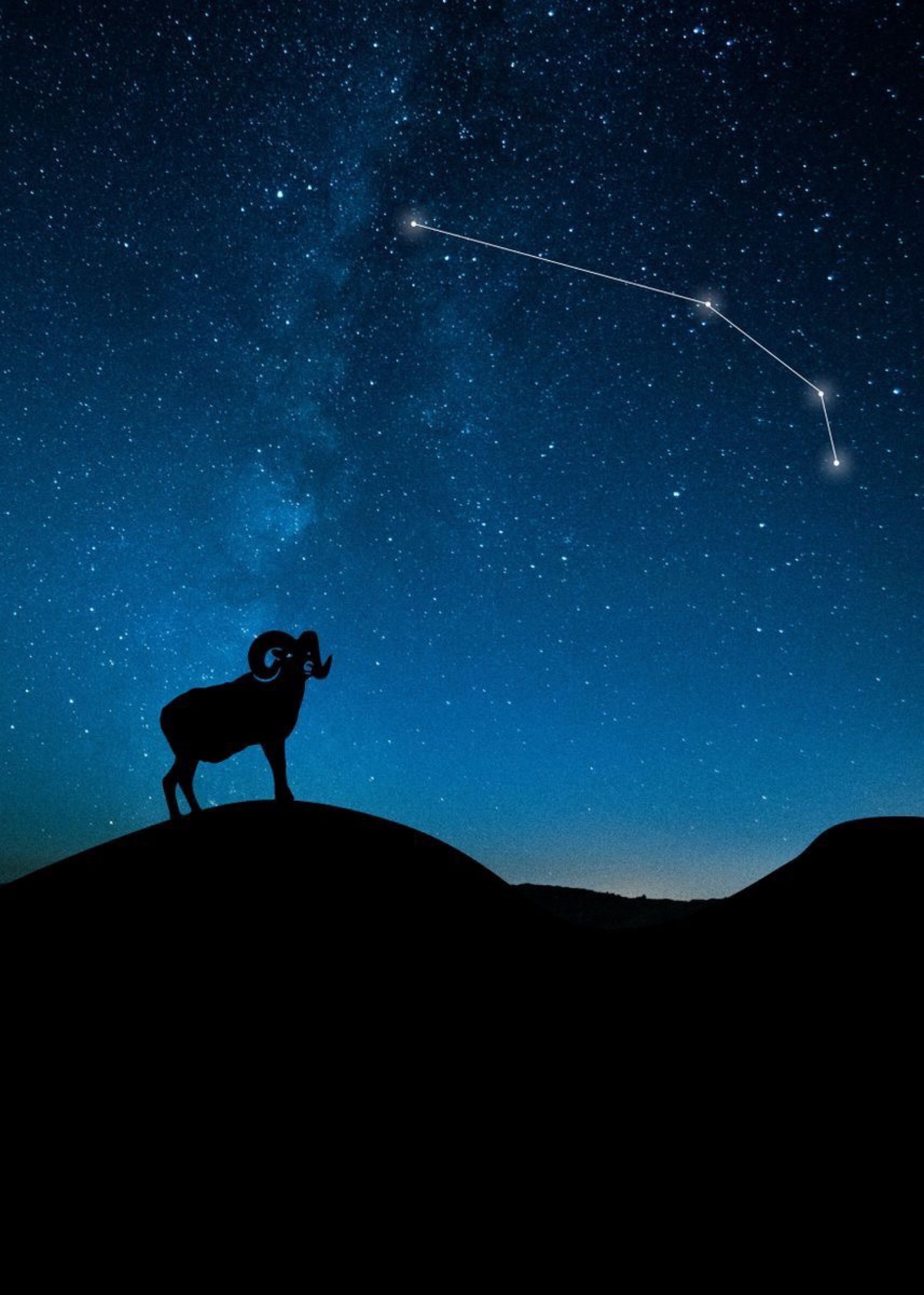 Carnero y constelación de Aries
